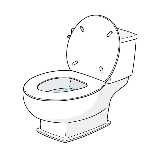 Vector flush toilet