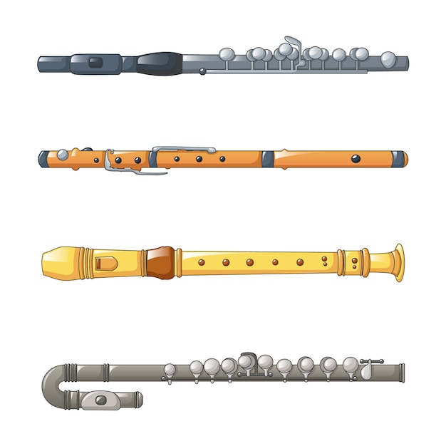 Flute icon set