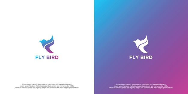 Fly Bird Technology Business Logo Design