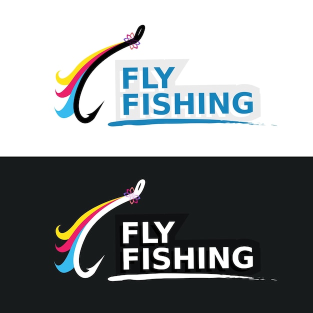 Premium Vector  Fly fishing emblem