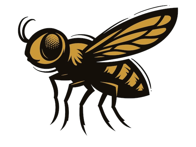 Vector fly vector logo illustration