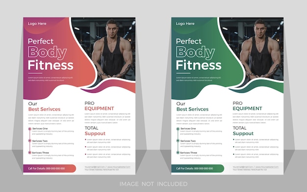 flyer for a body fitness company gym fitness flyer and poster template