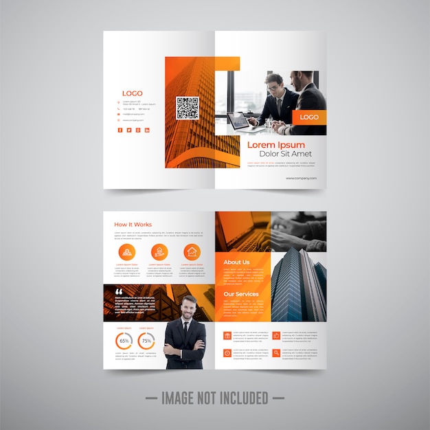 Vector flyer brochure ontwerpsjabloon