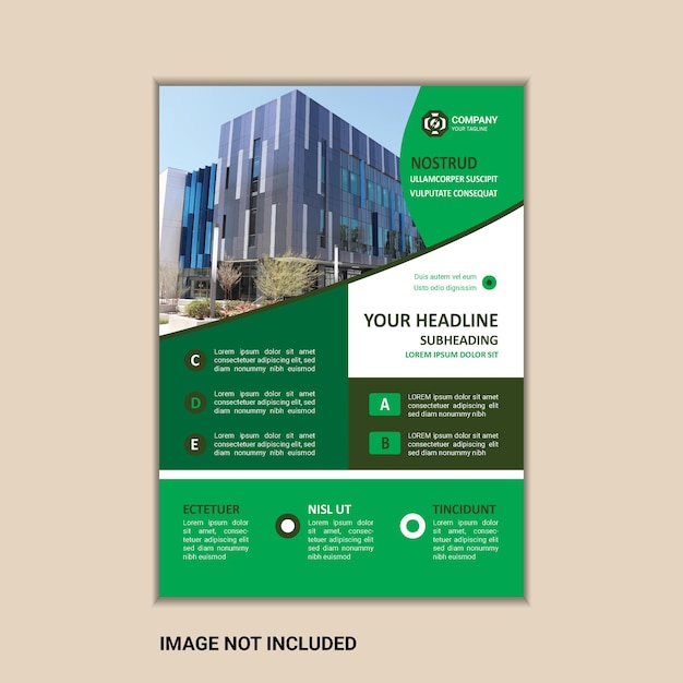 A flyer for a building that says " your headline ".