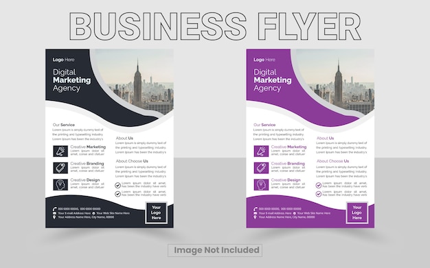 A flyer for a business flyer.