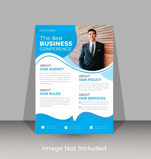 Flyer business and modern leaflet template