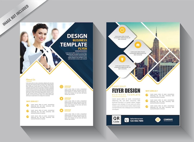 Flyer business template for annual report design