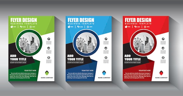 flyer business template brochure layout annual report