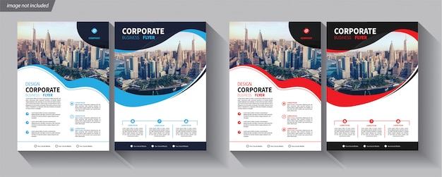 Modello di business flyer per brochure copertina aziendale