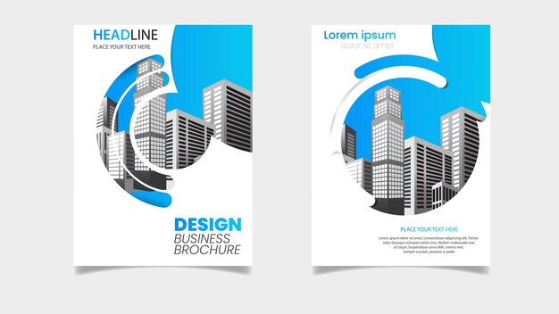 Flyer Business Template Vector Paper cut Style design Fit For Company Organization etc