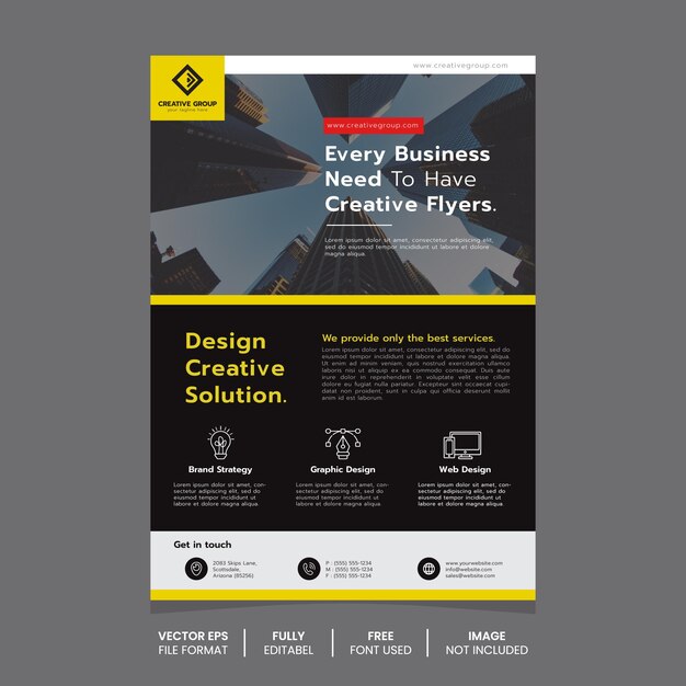 flyer business template for your business strategy