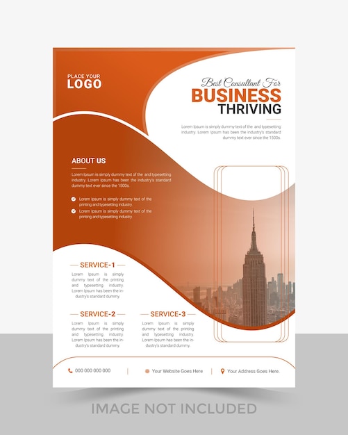 a flyer for a business thrives.