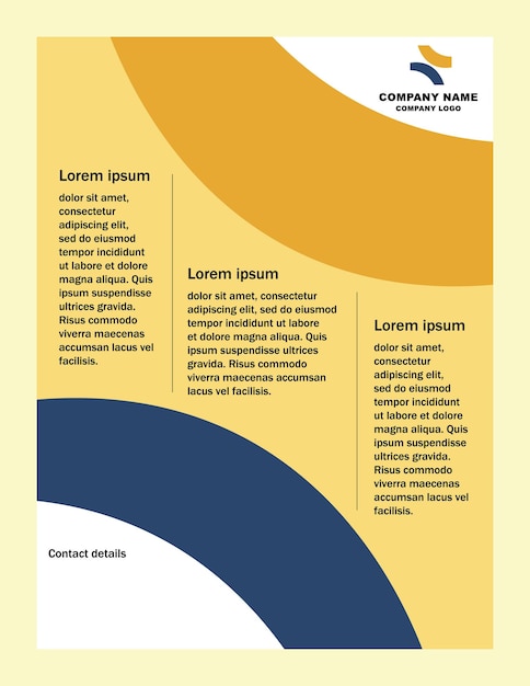 Vector flyer business vector corporate brochure template