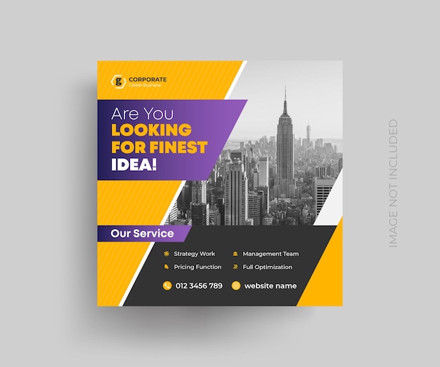 A flyer for a company called are you looking for finest idea.