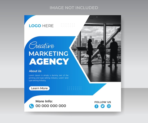 A flyer for a company called creative marketing agency.