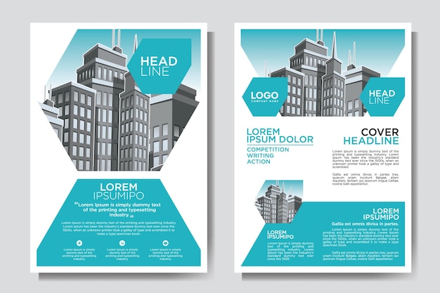Flyer cover business brochure vector design Leaflet advertising abstract background Modern poster magazine layout template Annual report for presentation