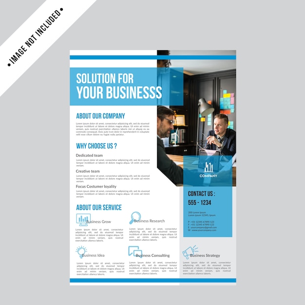 Modello di progettazione brochure business creativo flyer