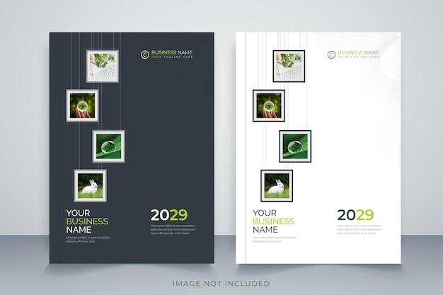 Flyer design book cover templates layout in a4 size