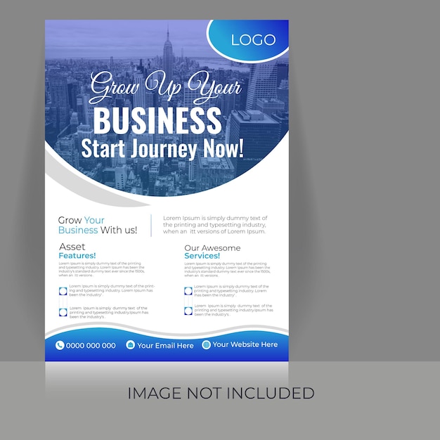 Vector flyer design business flyer colorful business flyer