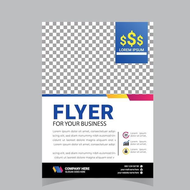 Vector flyer design corporate business report cover brochure or flyer design leaflet presentation