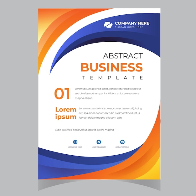 Flyer design Corporate business report cover brochure or flyer design Leaflet presentation