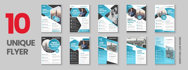 Flyer design Corporate proposal annual report news letter book cover a4 template design
