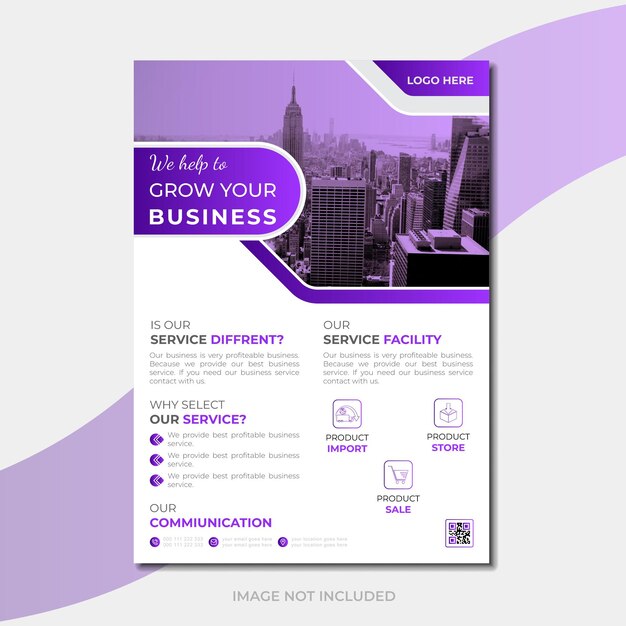 flyer design layer organized print ready template