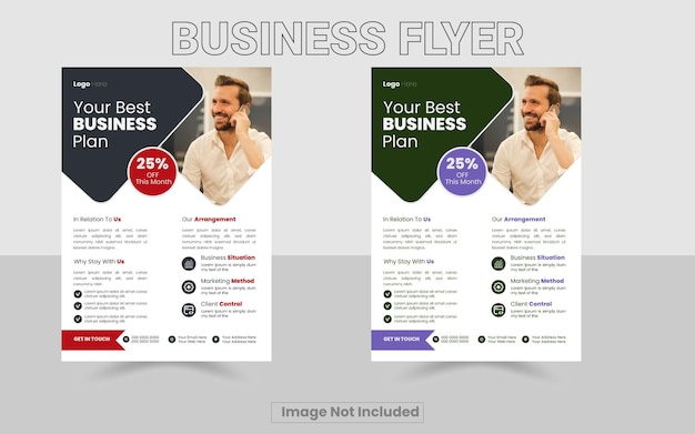 Flyer Design Template For Adobe Illustrator Business flyer template flyer layout Graphics design
