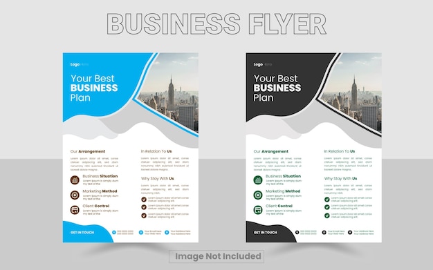 Flyer Design Template For Adobe Illustrator Business flyer template flyer layout Graphics design