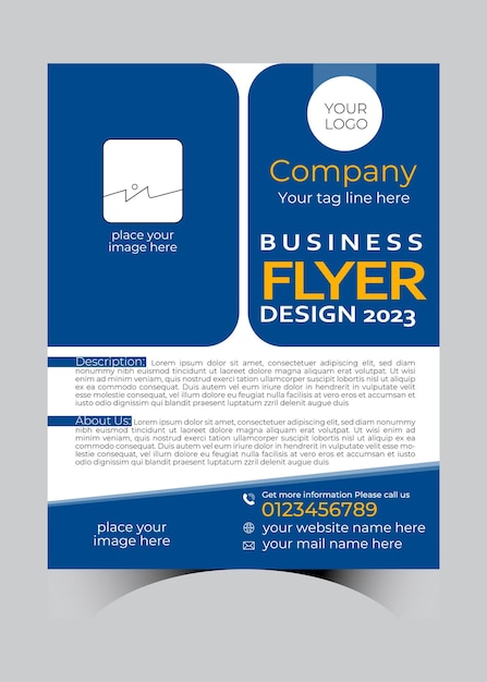 Flyer design template