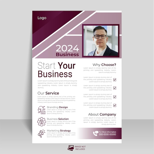 Flyer design your company growth ideas business flyer design