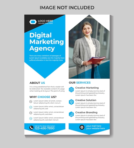 A flyer for digital marketing agency.