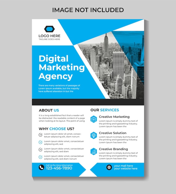A flyer for digital marketing agency