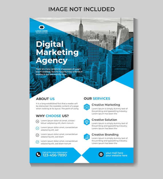 A flyer for digital marketing agency