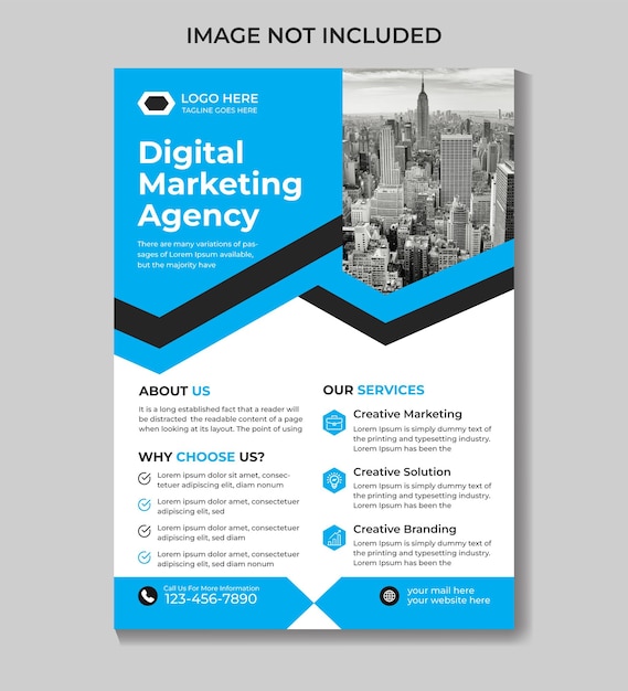 A flyer for digital marketing agency