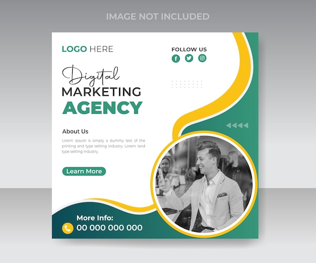 A flyer for digital marketing agency.