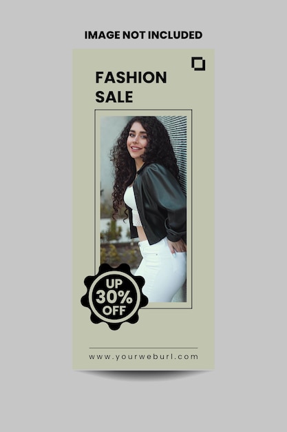 Flyer for a fashion sale