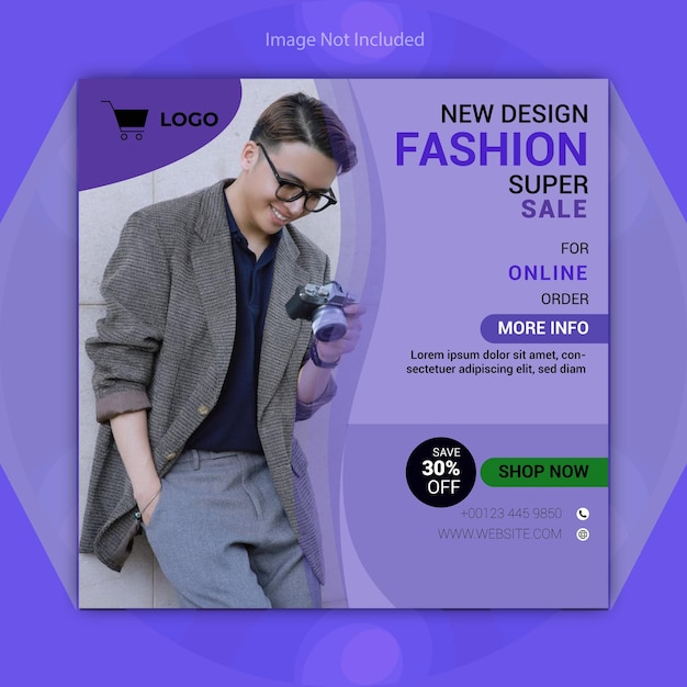 A flyer for a fashion super sale