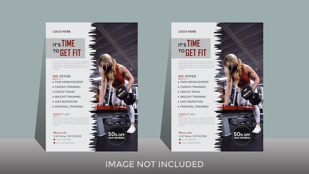 A flyer for a gym with the words 