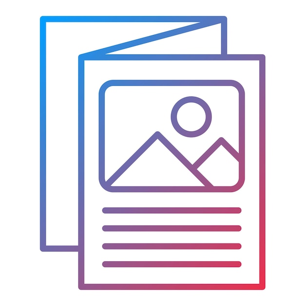 Flyer icon vector image Can be used for Marketing