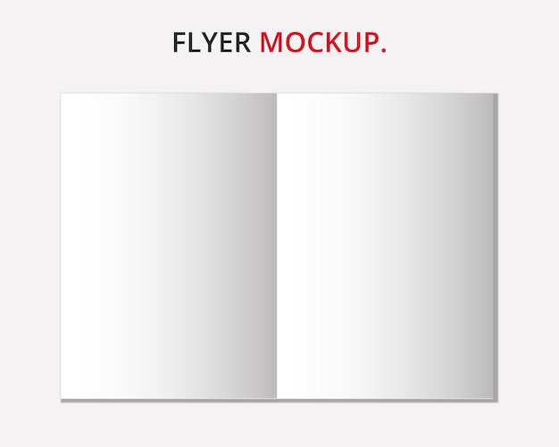 Vector flyer mockup design