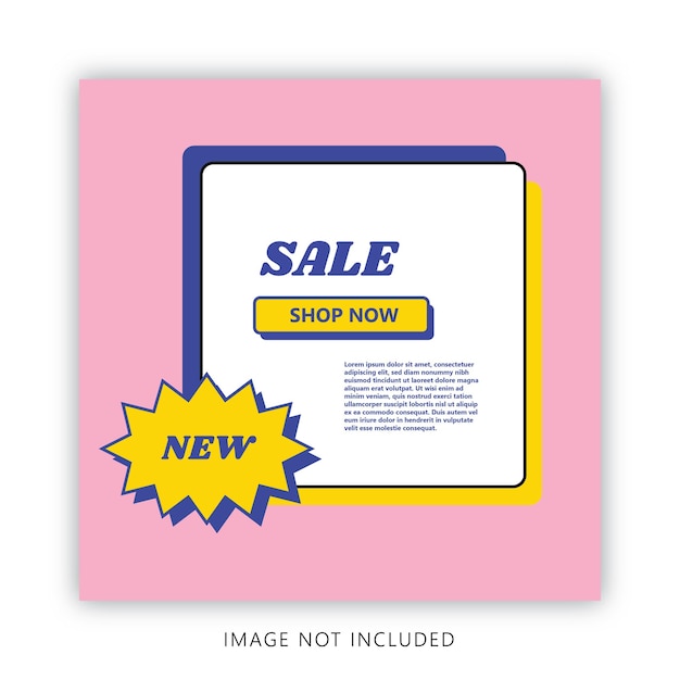 Flyer post with special sale theme for social media