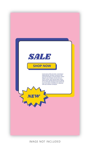 flyer post with special sale theme for social media