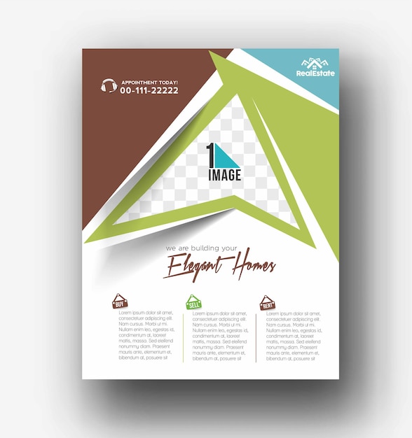 Flyer & poster cover design in a4 size template illustration.