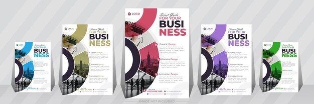 Vector flyer or poster for a digital marketing or business agency