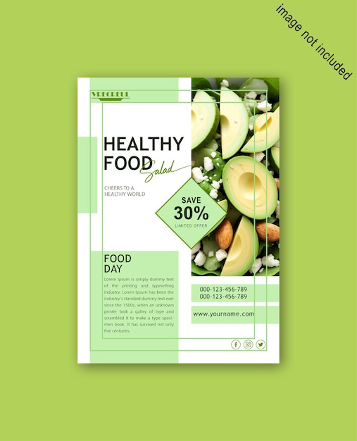 flyer and poster template for world vegetarian day and world food day creative flyer design