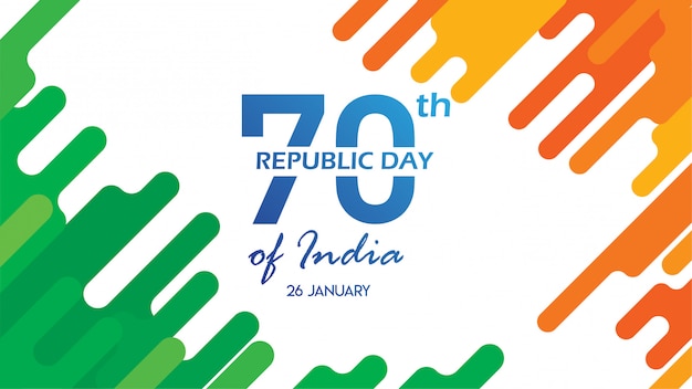 Volantino per il republic day of india 26 gennaio