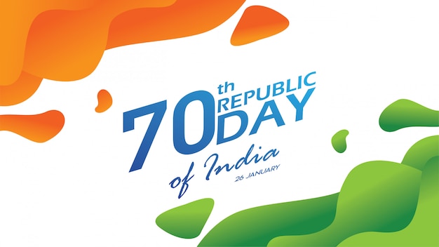 インド共和国記念日のためのチラシ