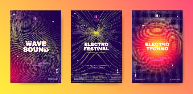 Volantino impostato per il festival di musica elettronica