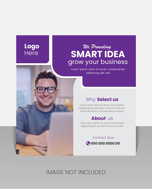 A flyer for smart idea grow your business.